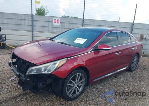 2016 Hyundai Sonata Sport 2.0T z USA, uszkodzony, nr VIN 5NPE34AB6GH406687